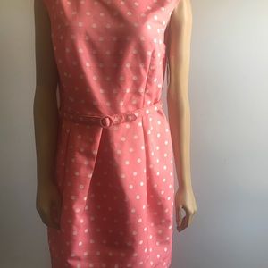 Eliza J Polka Dot Pink Dress With Tag and Pockets